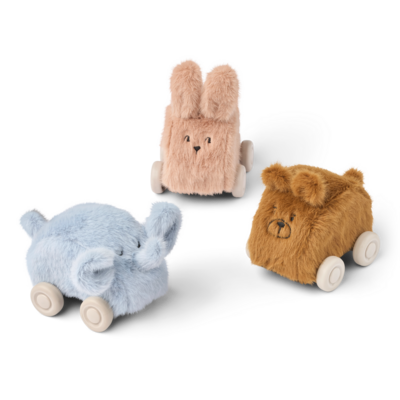 Ansel Plush Car 3-pack Pale tuscany Mix
