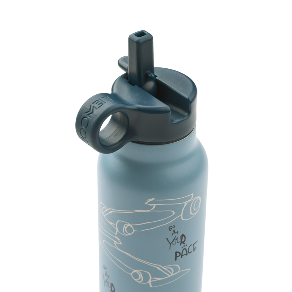 Falk Water Bottle 350 ml Race cars/Beach blue Falk Water Bottle 350 ml Race cars/Beach blue