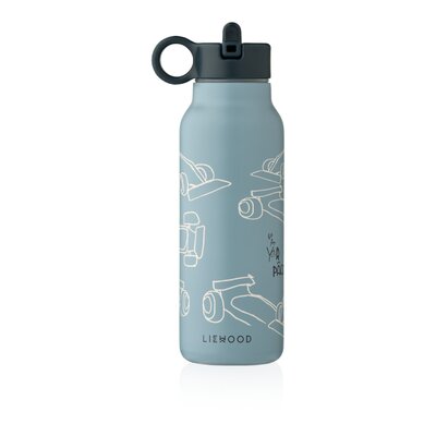Falk Water Bottle 350 ml Race cars/Beach blue Falk Water Bottle 350 ml Race cars/Beach blue