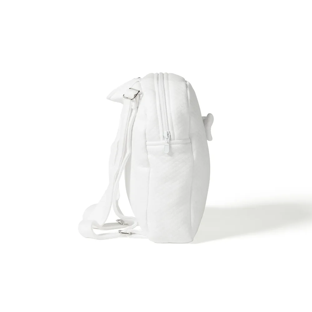 Rugzak in losange met (aparte) strik Wit Rugzak in losange met (aparte) strik Wit