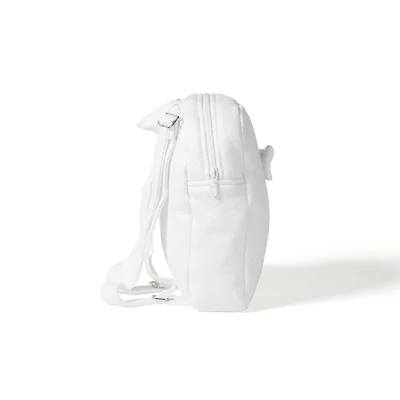Rugzak in losange met (aparte) strik Wit Rugzak in losange met (aparte) strik Wit