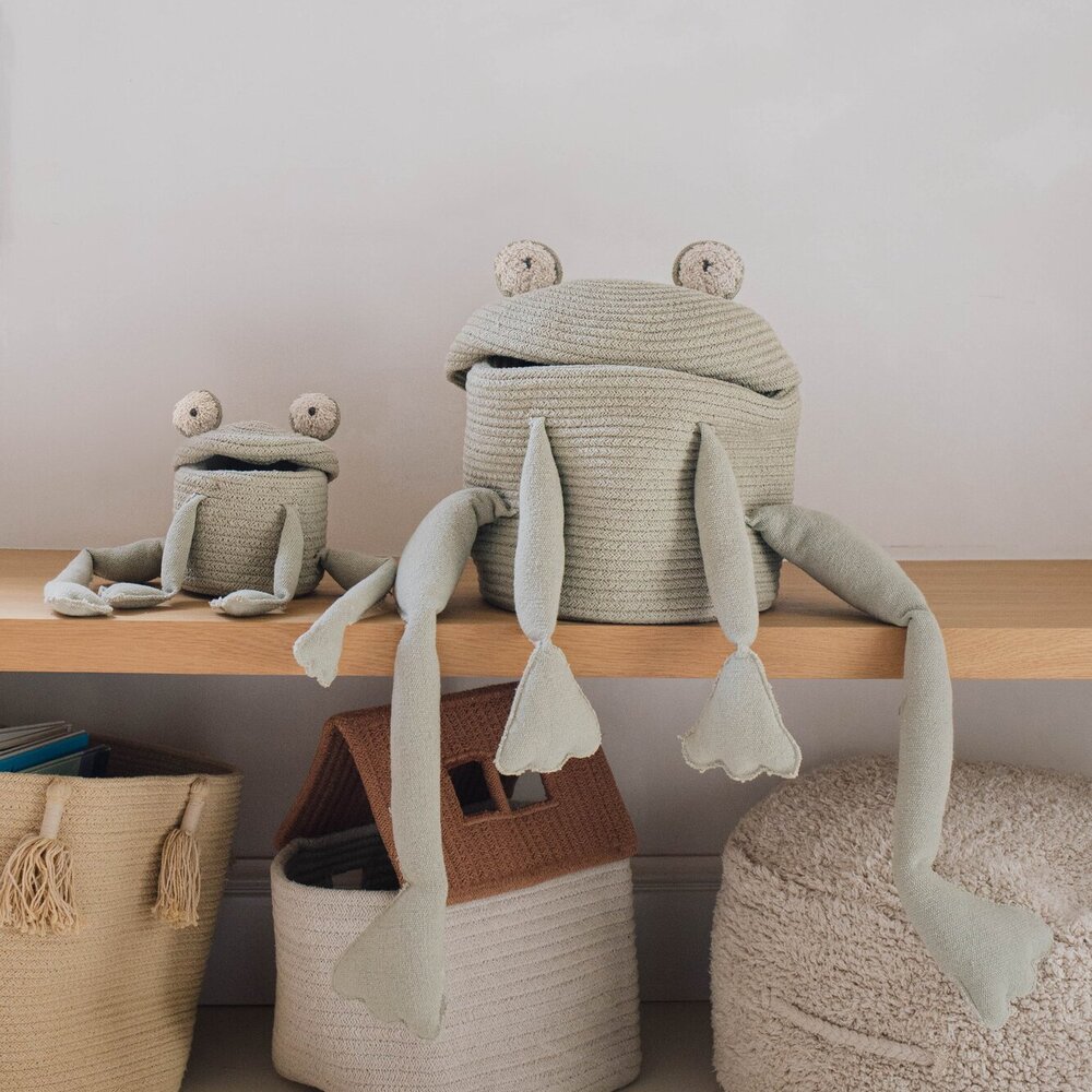 Mand Mini Fred the Frog Ø15 x 15 cm Mand Mini Fred the Frog Ø15 x 15 cm
