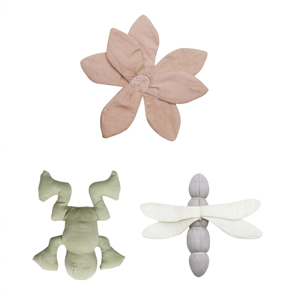 Set van 3 knisper- en rammelspeeltjes Lily Pond  