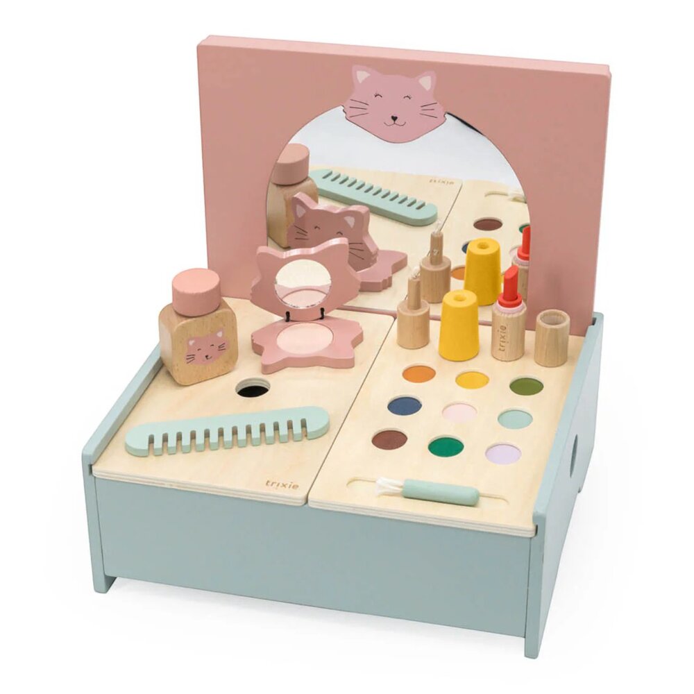 Houten make-up tafel