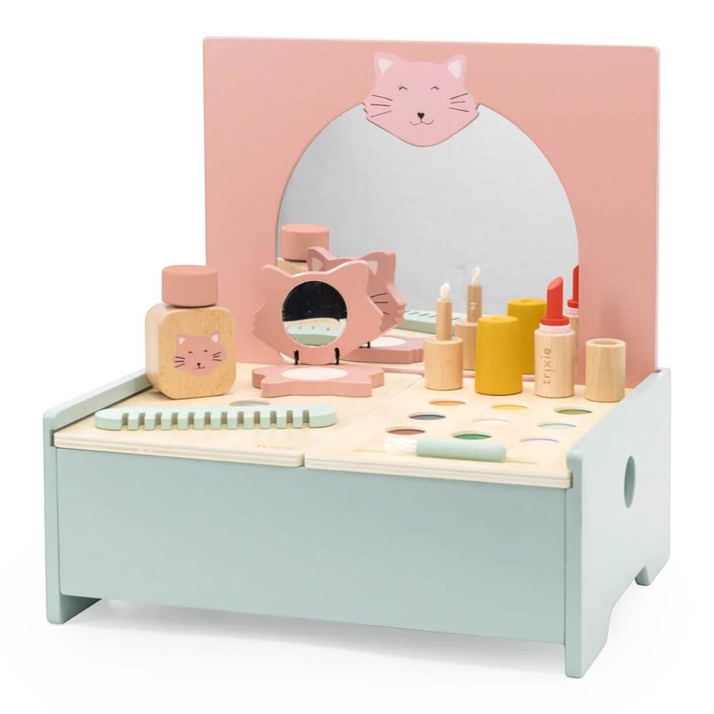 Houten make-up tafel