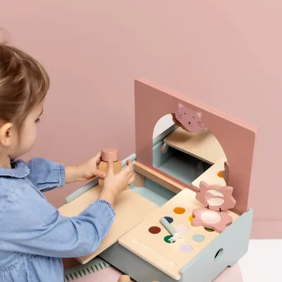 Houten make-up tafel