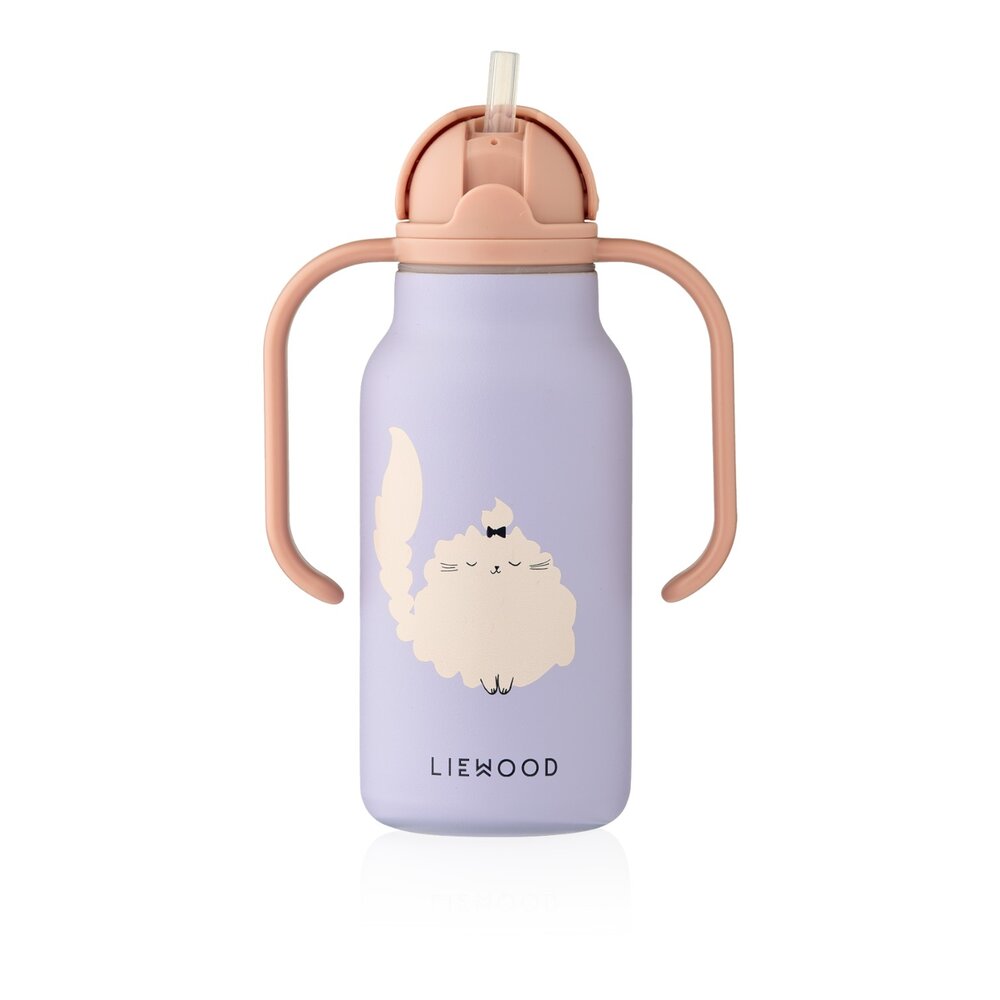 Kimmie Water Bottle 250 ml Cat/Warm lilac Kimmie Water Bottle 250 ml Cat/Warm lilac