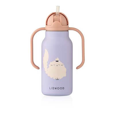 Kimmie Water Bottle 250 ml Cat/Warm lilac Kimmie Water Bottle 250 ml Cat/Warm lilac
