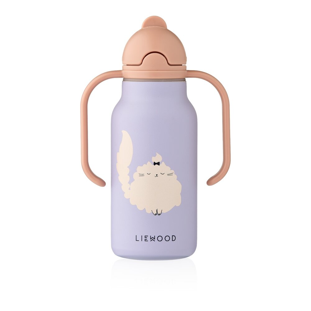Kimmie Water Bottle 250 ml Cat/Warm lilac Kimmie Water Bottle 250 ml Cat/Warm lilac