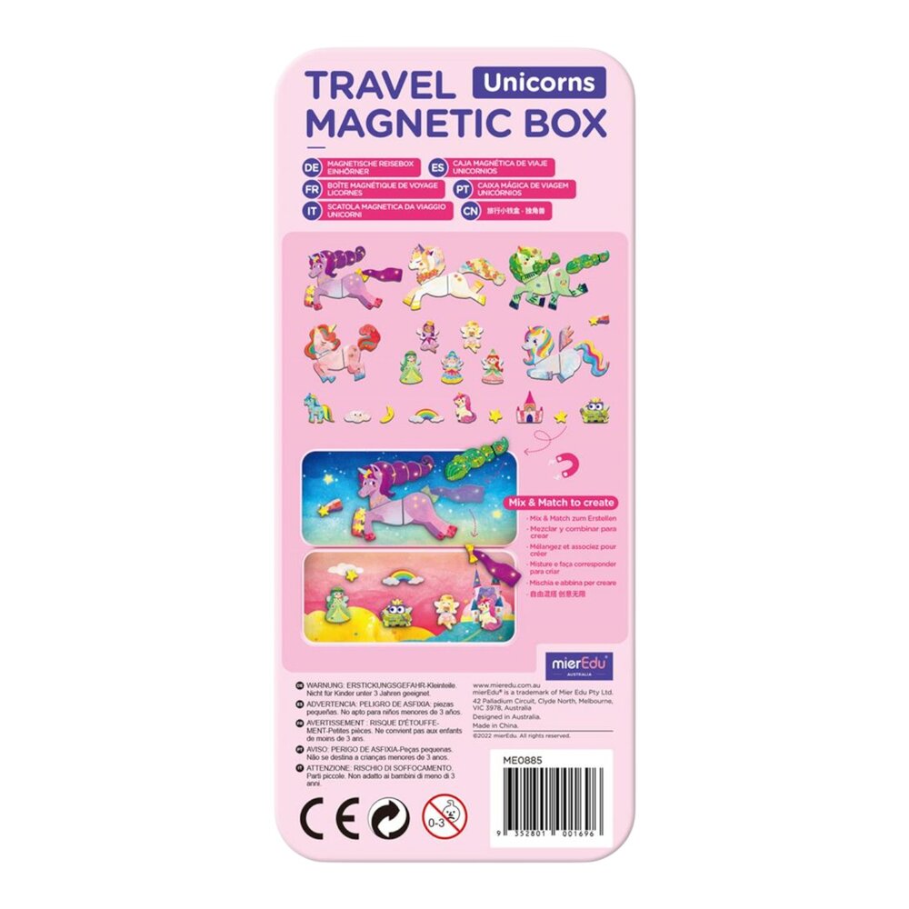 Magnetische travel puzzeldoos - Unicorns