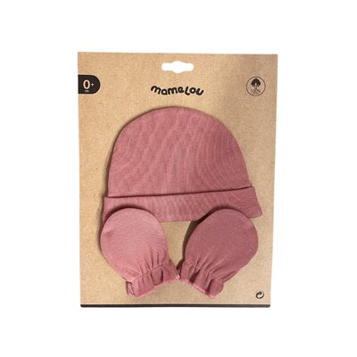 Set babymuts en krabwantjes Woodchuck Set babymuts en krabwantjes Woodchuck