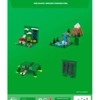 Plus-Plus Baseplate Duo Green Plus-Plus Baseplate Duo Green