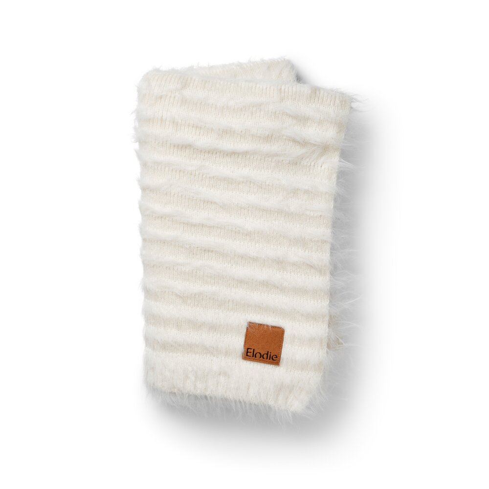 Furry Knit Deken Vanilla White Furry Knit Deken Vanilla White
