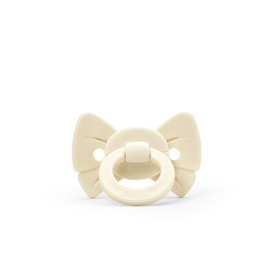 Binky Bow Newborn Oat White Binky Bow Newborn Oat White