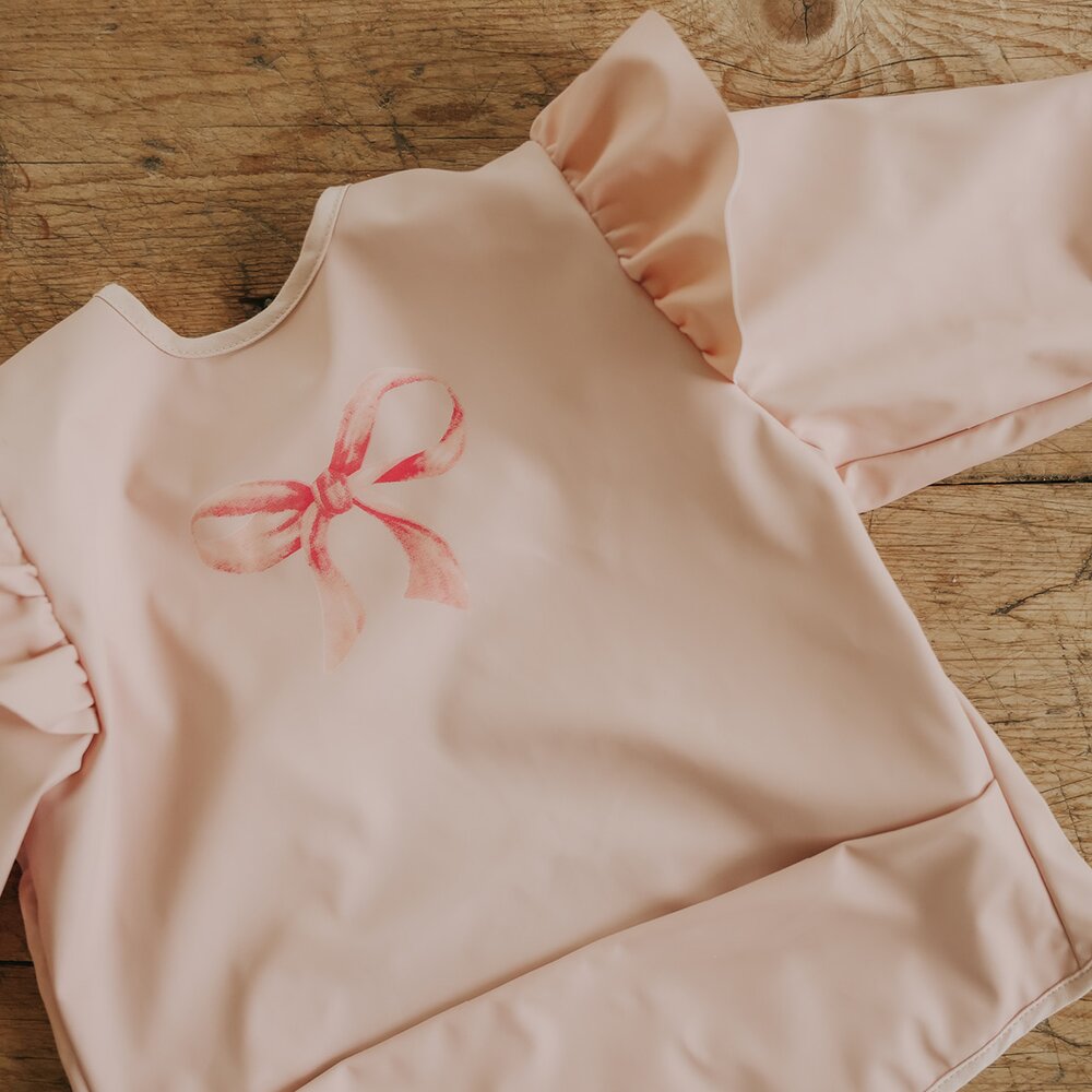 Slabbetje met lange mouwen Rosy Bow Slabbetje met lange mouwen Rosy Bow