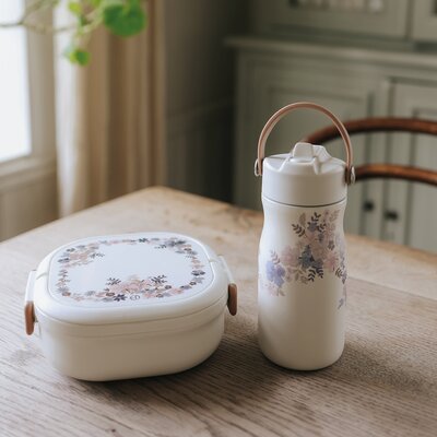 Lunch Box Blue Garden