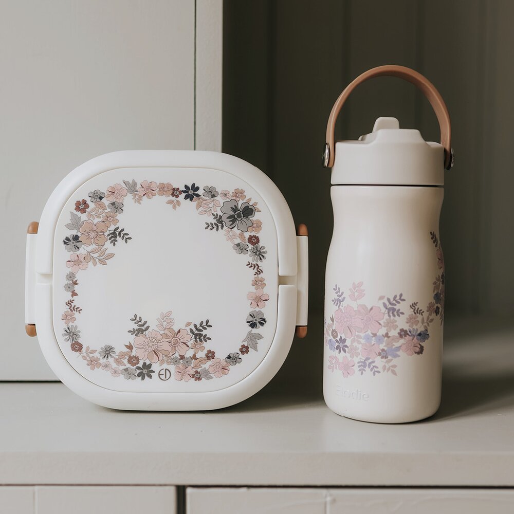 Lunch Box Blue Garden