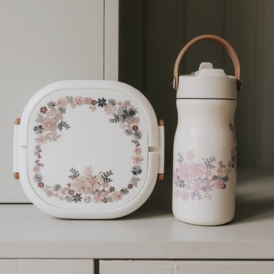 Lunch Box Blue Garden