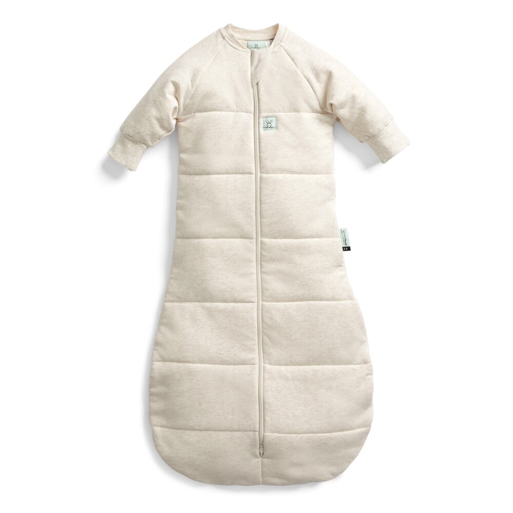 Jersey Slaapzak met mouwen Tog 3,5 Oatmeal Marle