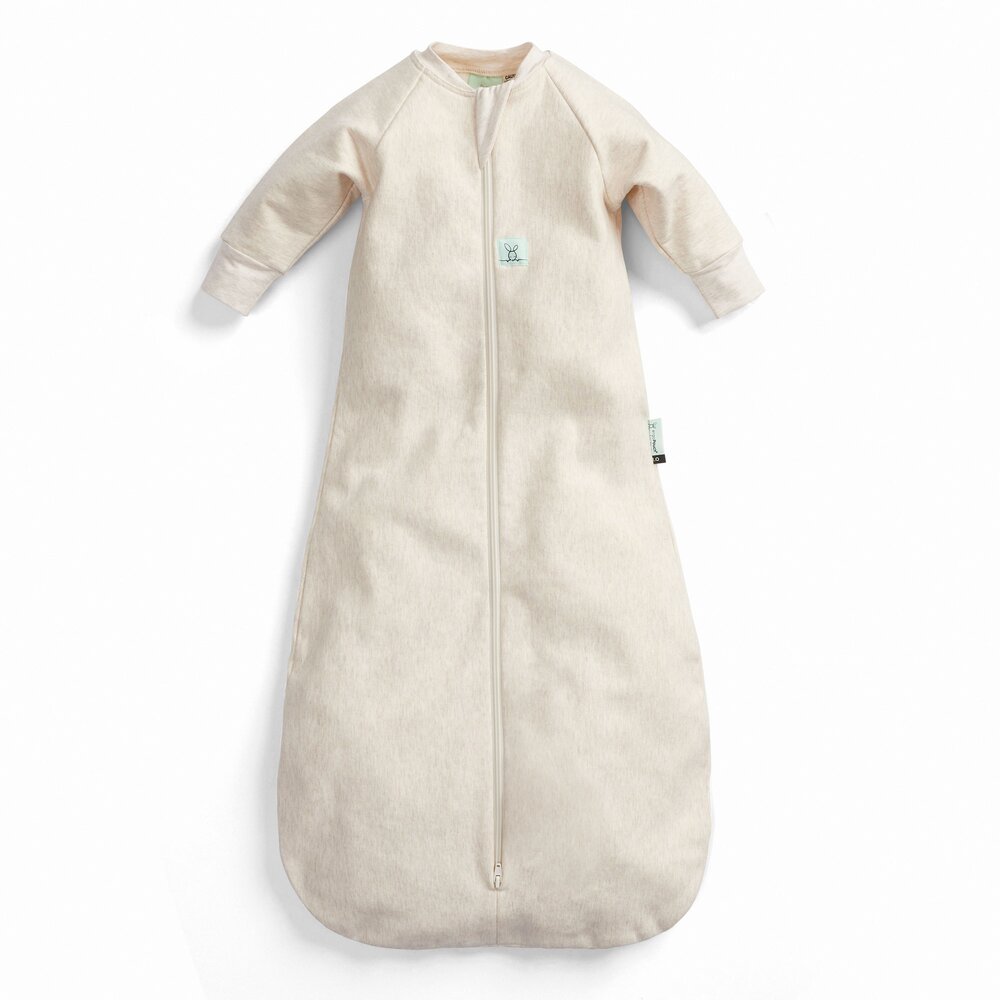 Jersey Slaapzak met mouwen Tog 1,0 Oatmeal Marle Jersey Slaapzak met mouwen Tog 1,0 Oatmeal Marle
