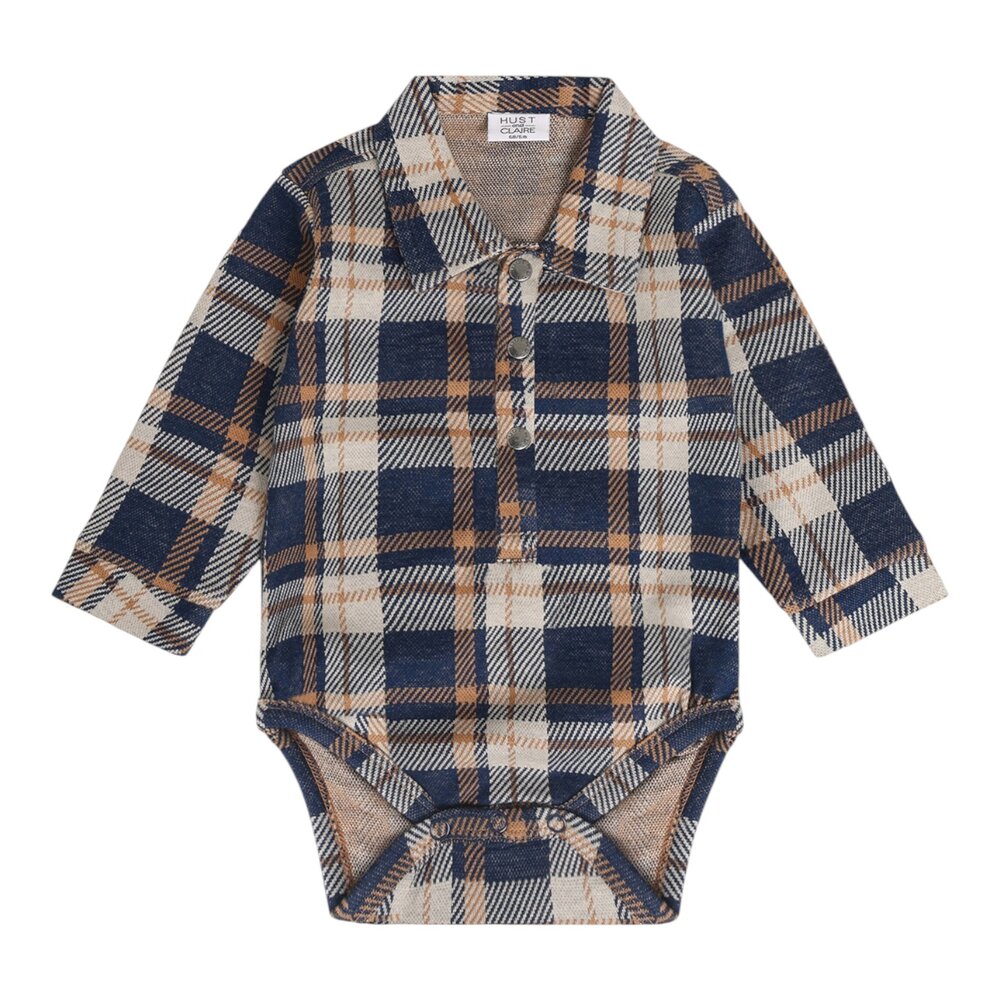 HCBoye Lumberjack Bodystocking Shirt Blues
