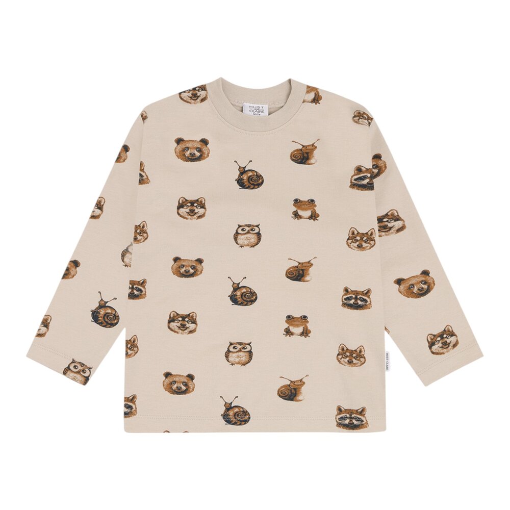 HCAnton  Forest Heads T-shirt Lange mouwen French Oak