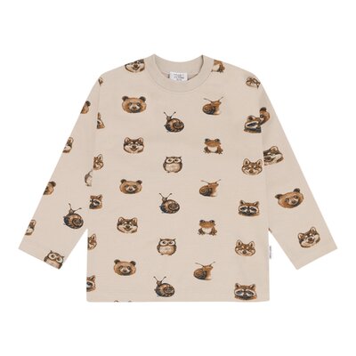 HCAnton  Forest Heads T-shirt Lange mouwen French Oak
