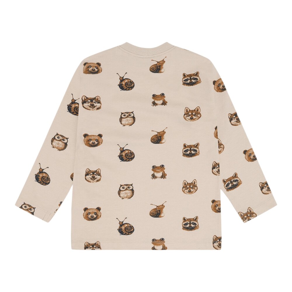 HCAnton  Forest Heads T-shirt Lange mouwen French Oak