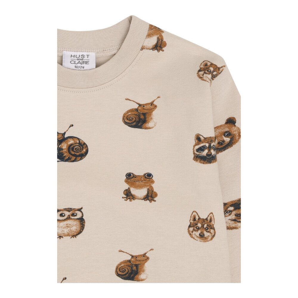 HCAnton  Forest Heads T-shirt Lange mouwen French Oak