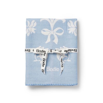 Jacquard Deken Katoen Blueberry Blue