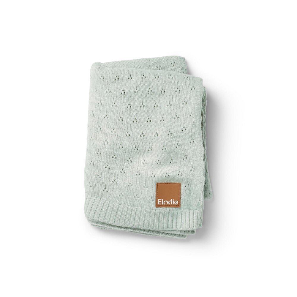 Pointelle Deken  Mineral Green -
