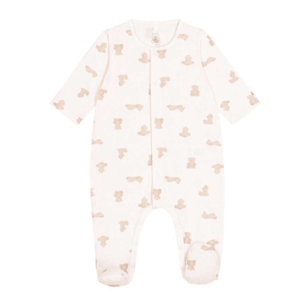 Babypakje met voetjes MARSHMALLOW/BRU Babypakje met voetjes MARSHMALLOW/BRU