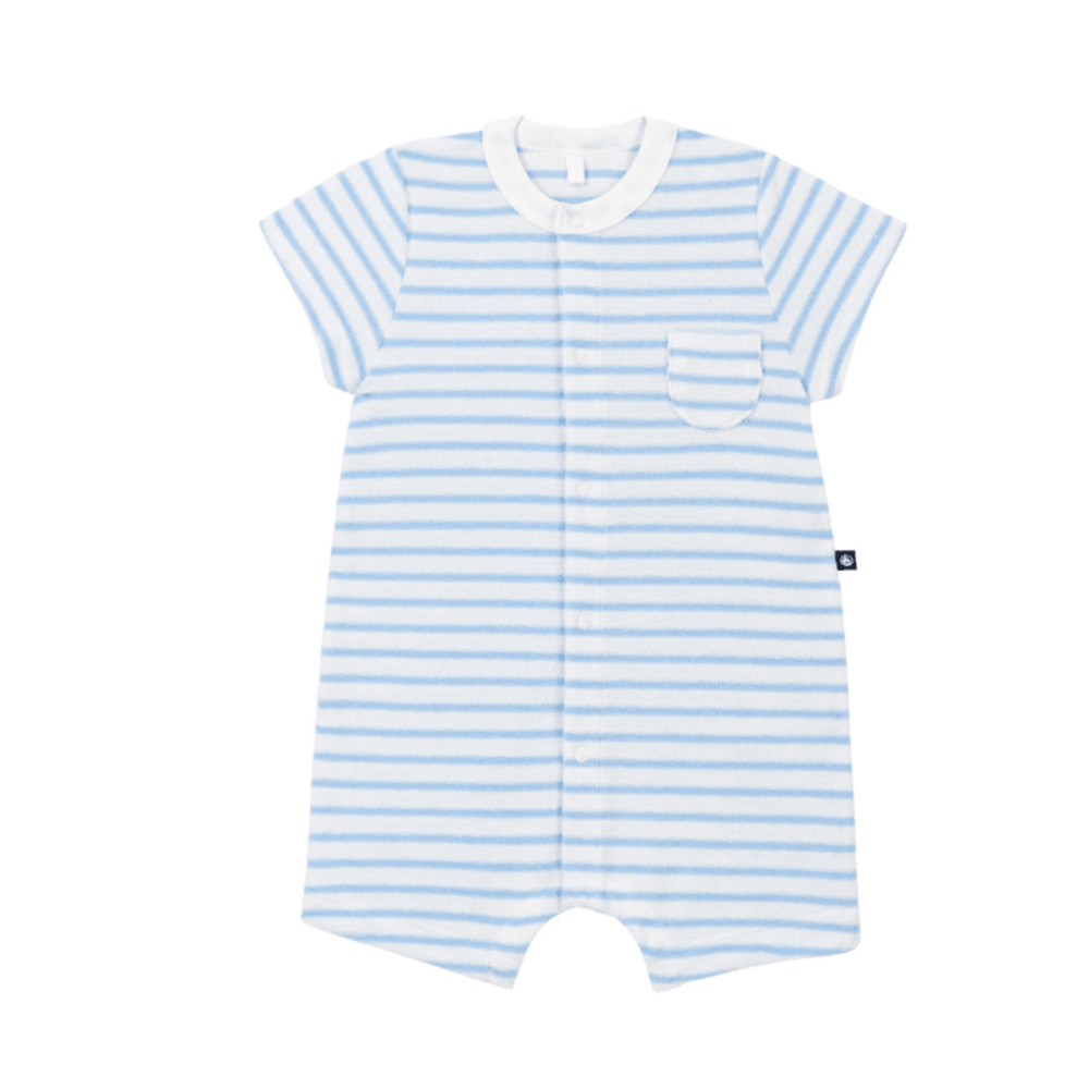 Body korte mouwen met kraag MARSHMALLOW/CIE