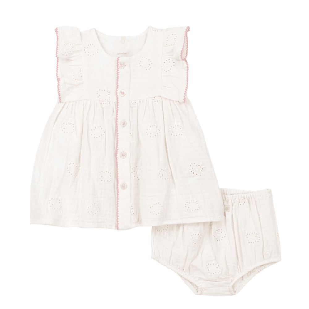 ROBE SM+BLOOMER MARSHMALLOW Wit