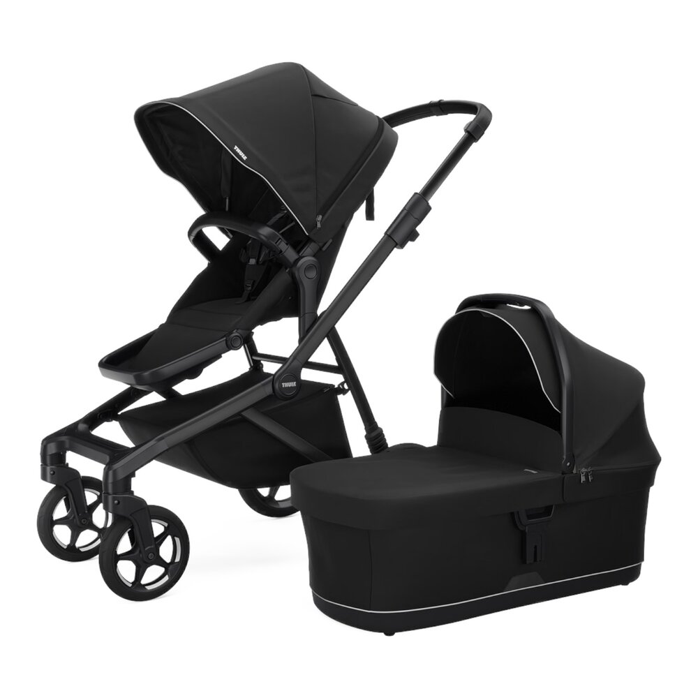 Sleek 2 + bassinet Black