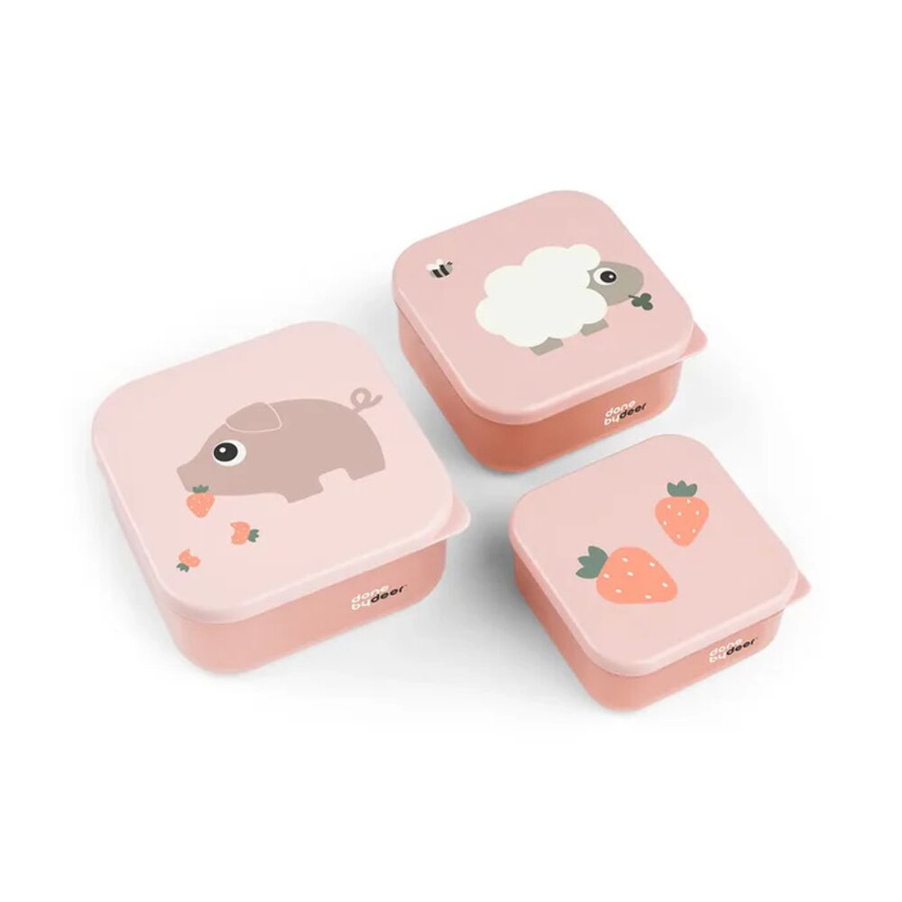 Snack box set 3 pcs Tiny farm Powder Snack box set 3 pcs Tiny farm Powder