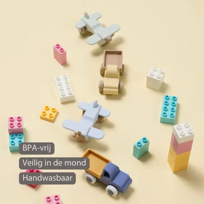 Set vrachtwagen + vliegtuig mix -