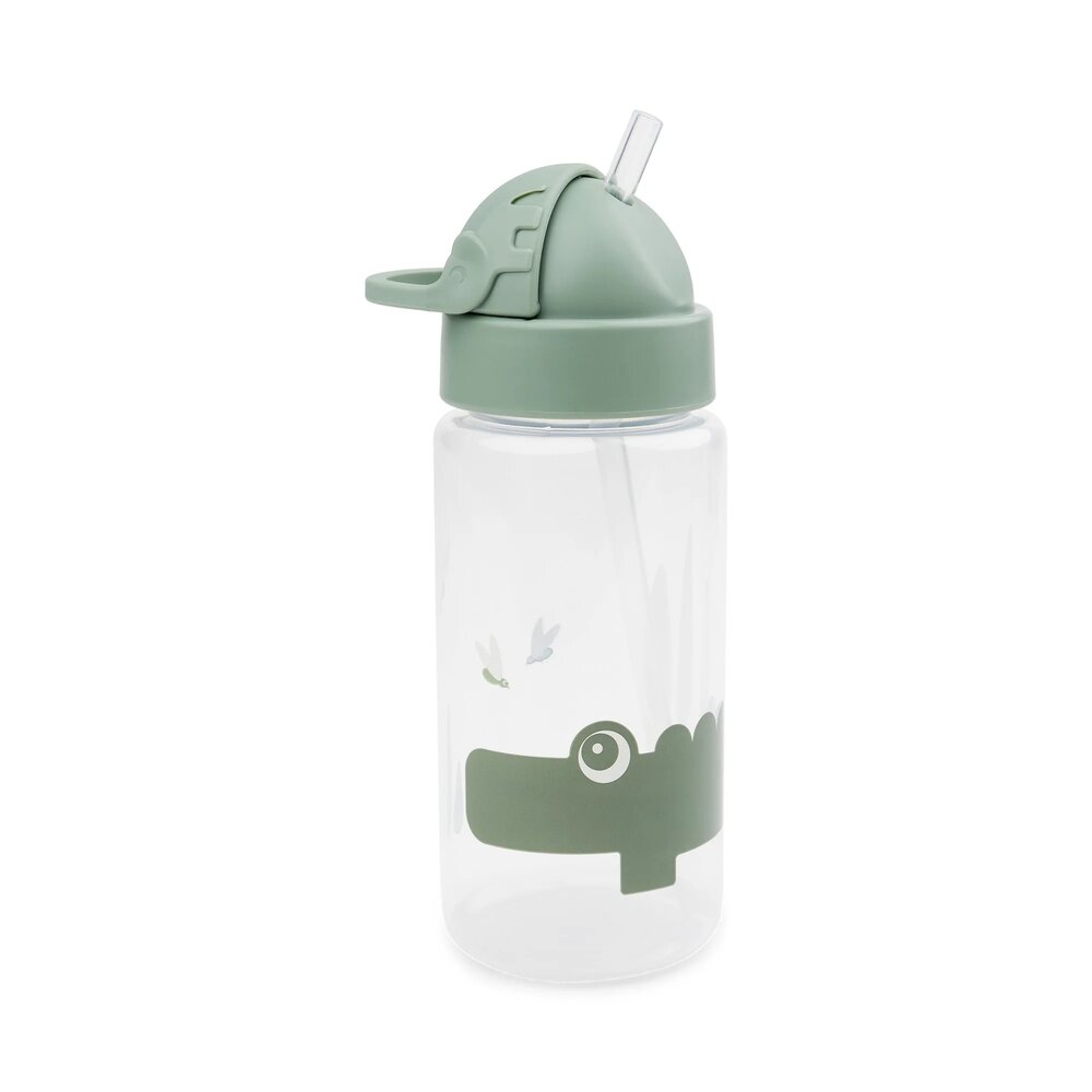 Straw bottle Croco green Straw bottle Croco green