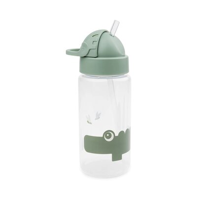 Straw bottle Croco green Straw bottle Croco green