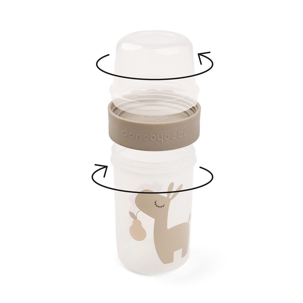 To go 2-way snack container Lalee Sand To go 2-way snack container Lalee Sand