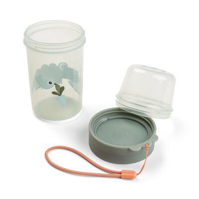 To go 2-way snack container Croco Green To go 2-way snack container Croco Green