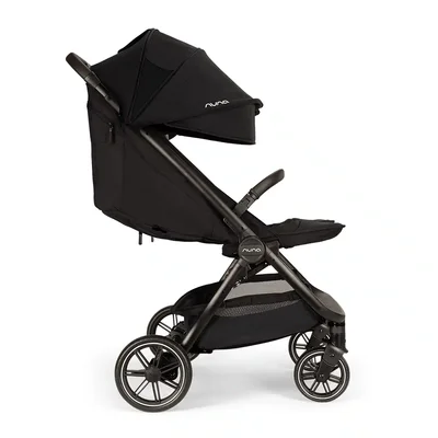 Kinderwagen TRVL DUBL W/RC (leather color Chocolate) Caviar