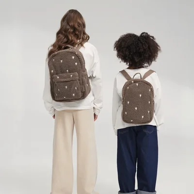 Teddy Mini rugzak Brown hearts
