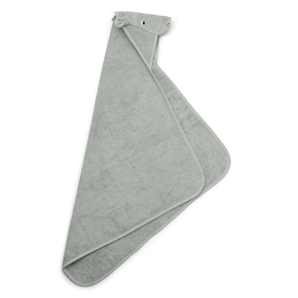 Albert hooded towel Hippo dove blue Albert hooded towel Hippo dove blue