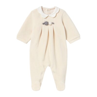 velour collar romper set Pottery