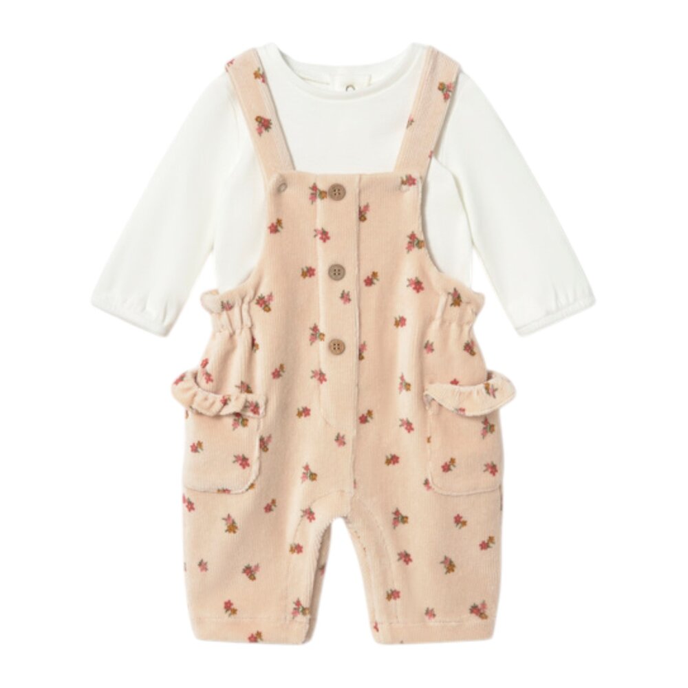 Overall and t-shirt set Oat