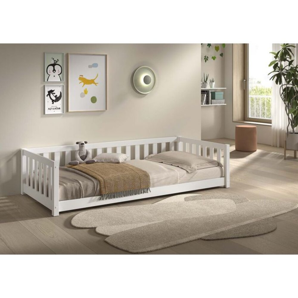 Dallas kajuitbed 90 x 200 cm Wit