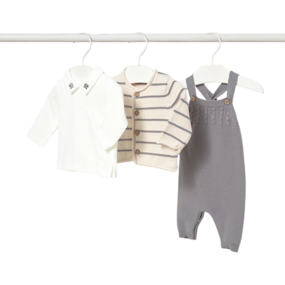 Knit dungarees set Ash Knit dungarees set Ash