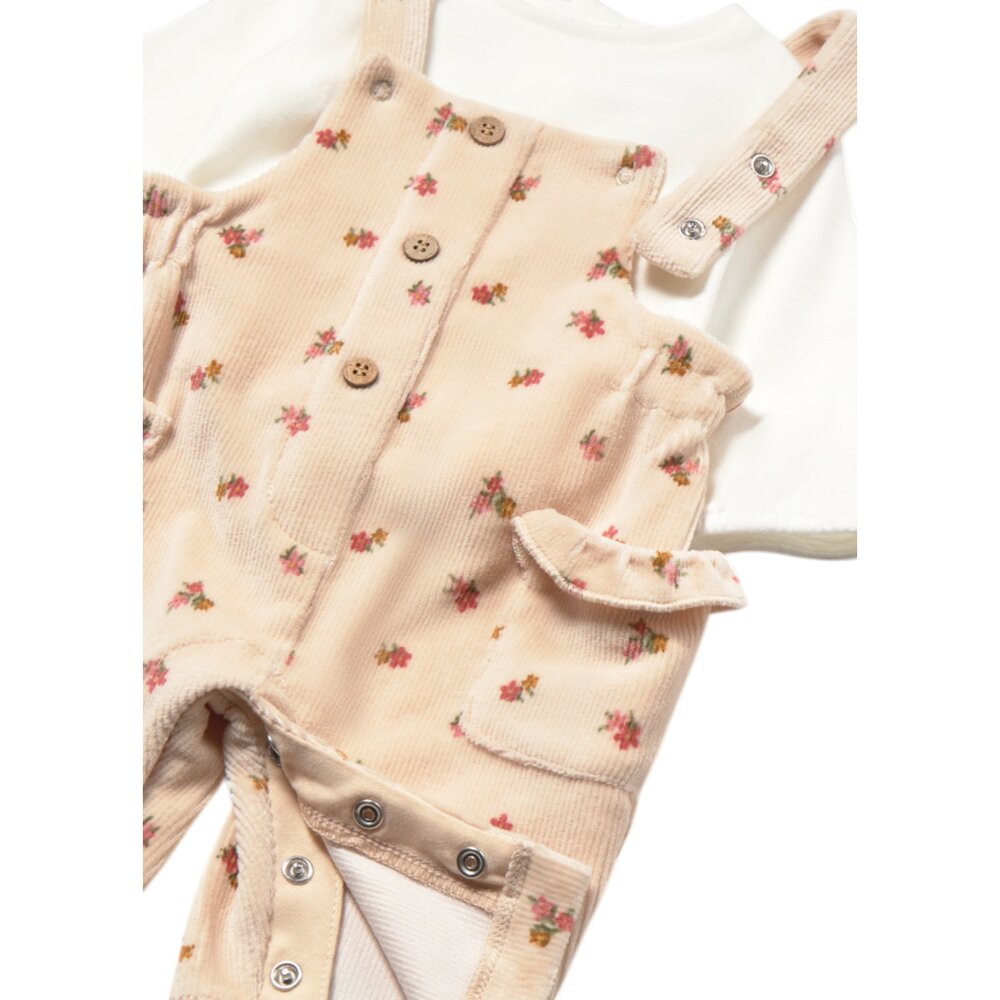 Overall and t-shirt set Oat