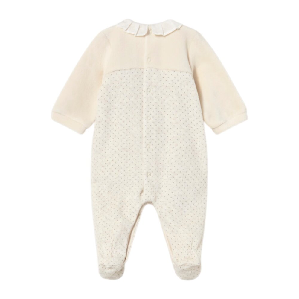 velour collar romper set Pottery